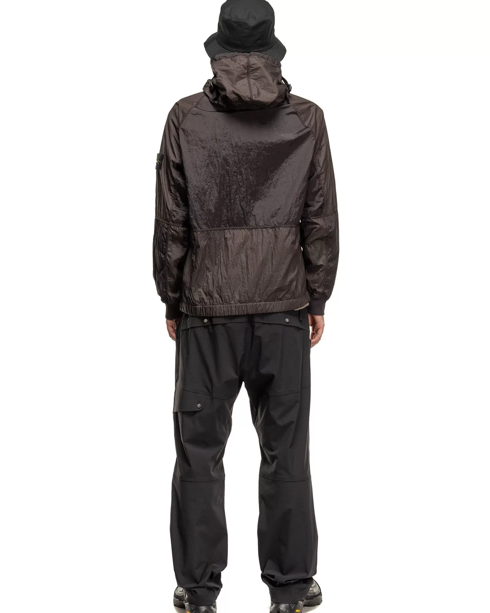 Nylon Metal Watro-Tc In Econyl® Regenerated Nylon Hooded Jacket Charcoal*Stone Island Cheap