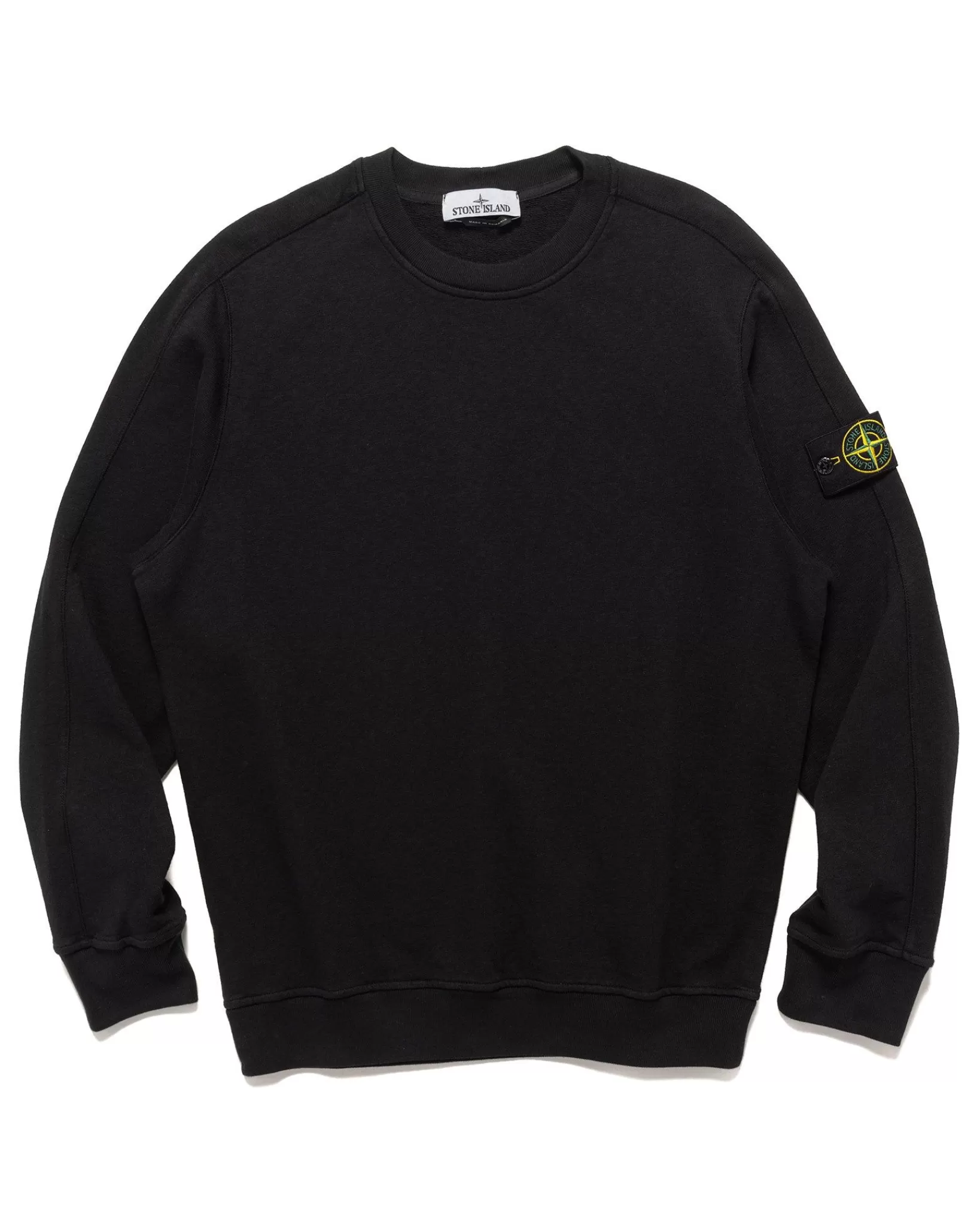 Old' Treatment Crewneck Sweatshirt Black*Stone Island Discount