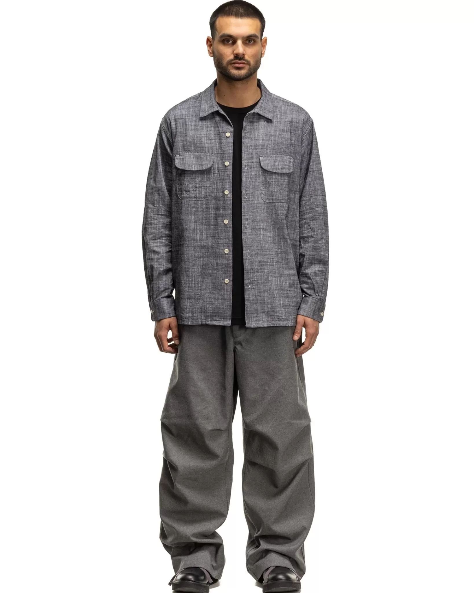 Over Pant Pc Hopsack Grey*Engineered Garments Fashion