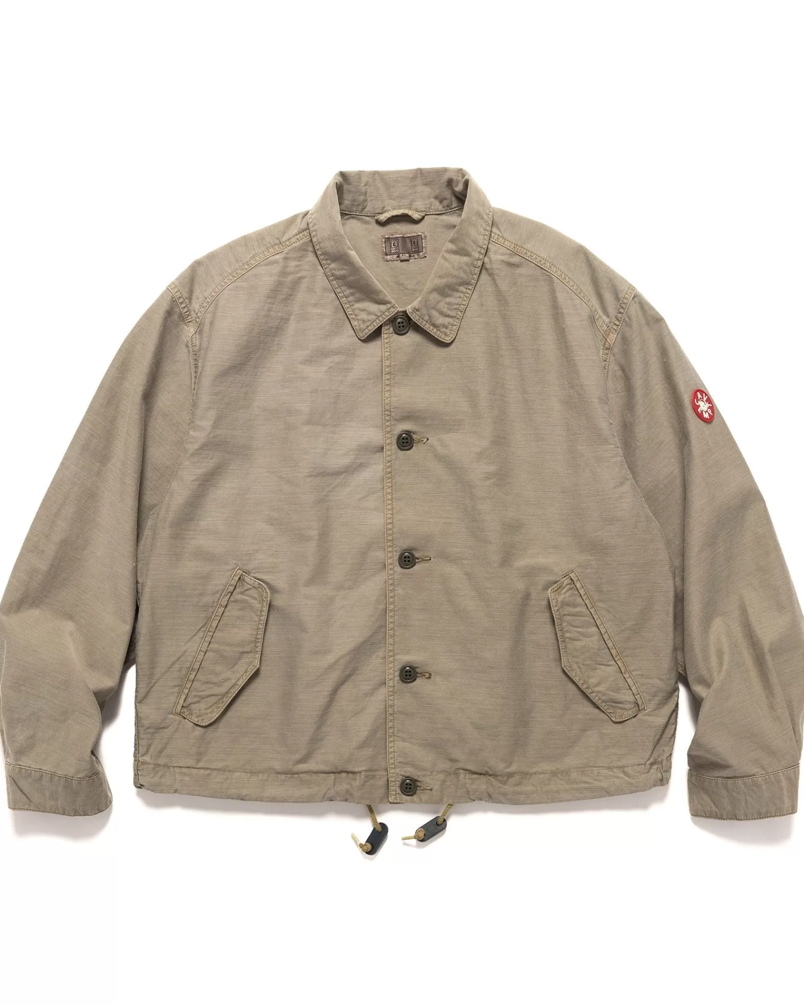 Overdye Light Cotton Button Jacket Khaki*CAV EMPT Shop