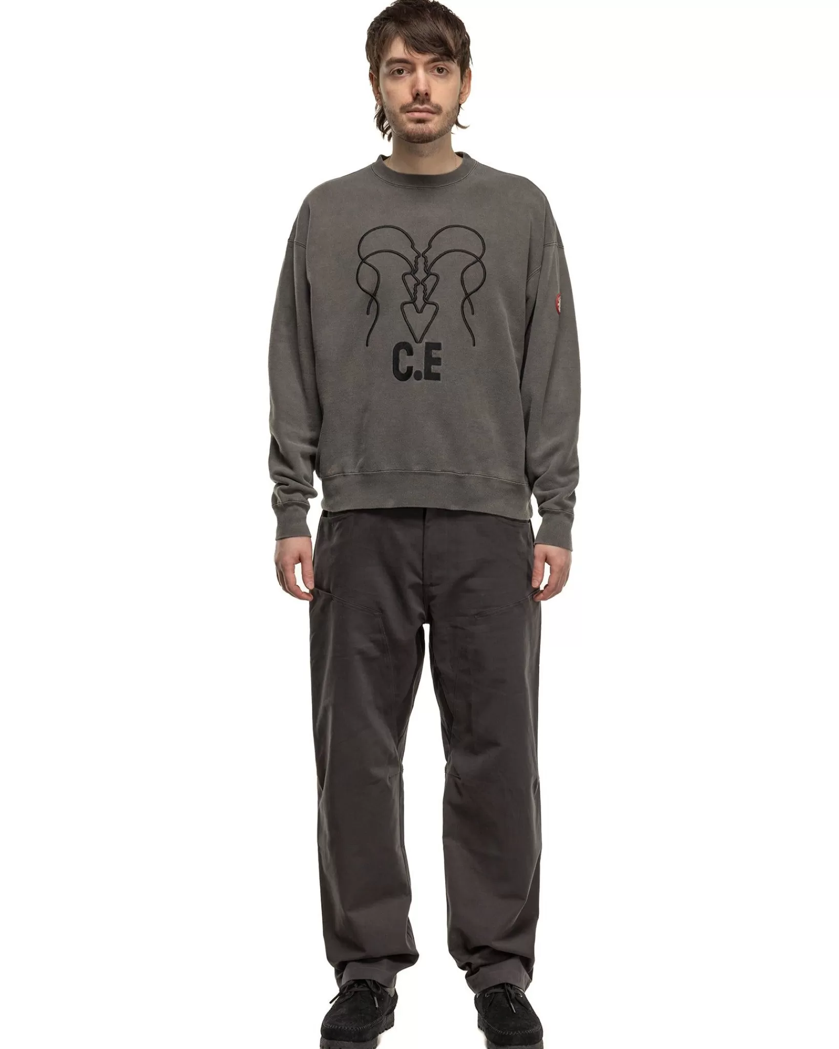 Overdye Wb Headsx4 C.E Crew Neck Charcoal*CAV EMPT Outlet