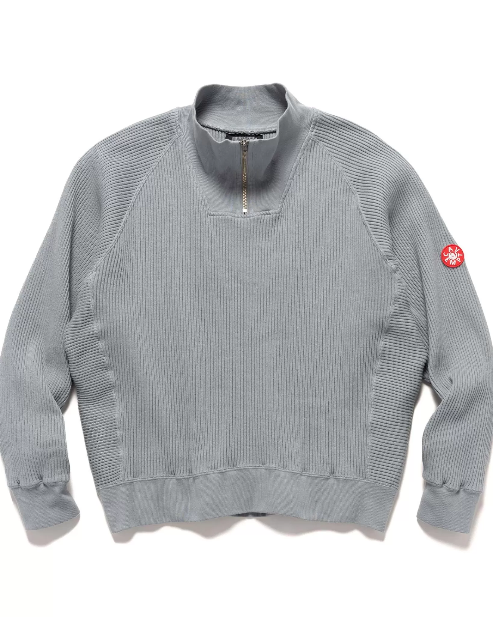 Overdye Wide Rib Cut Half Zip Grey*CAV EMPT Cheap