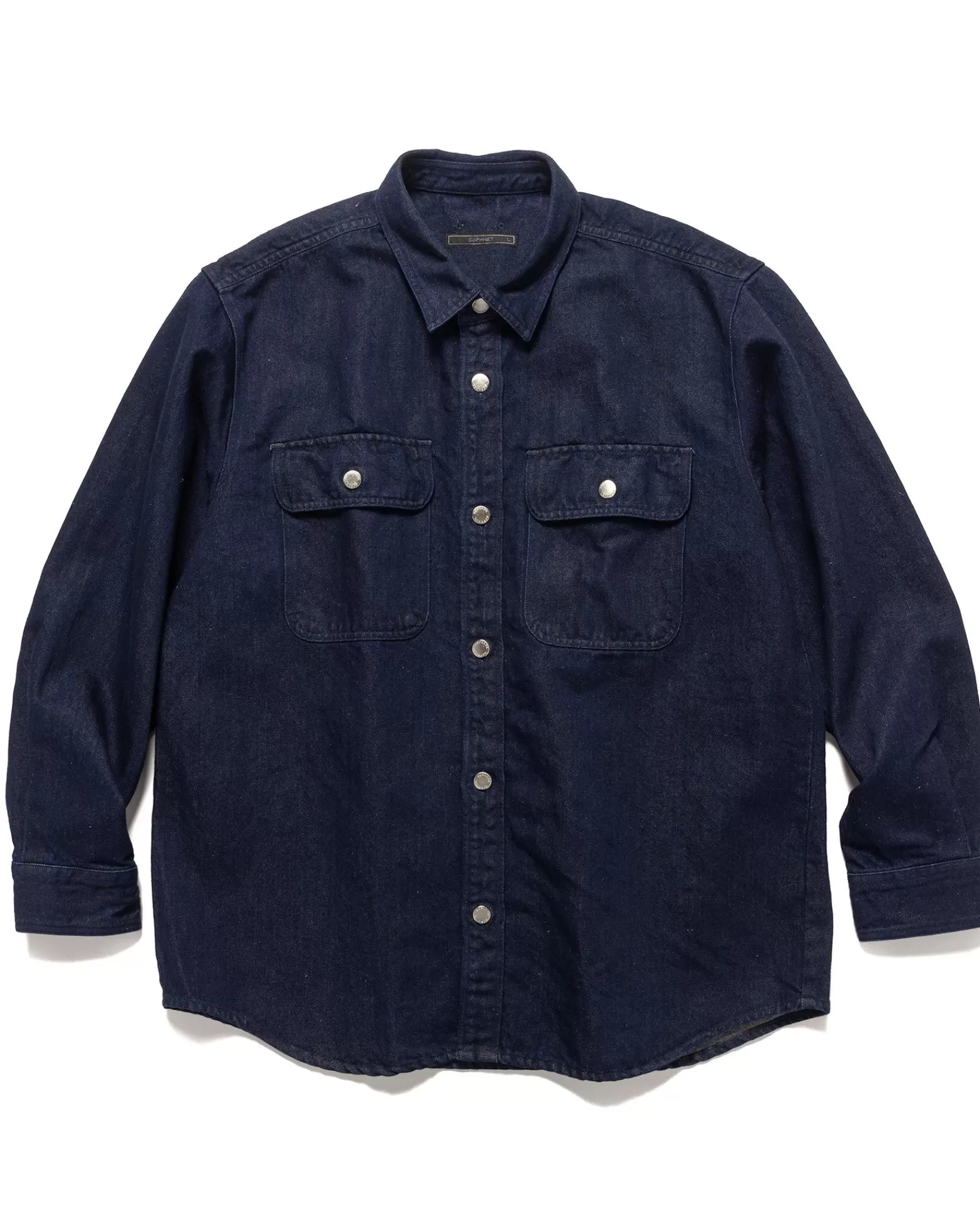 Oversized Shirt Jacket Indigo*Sophnet. Sale