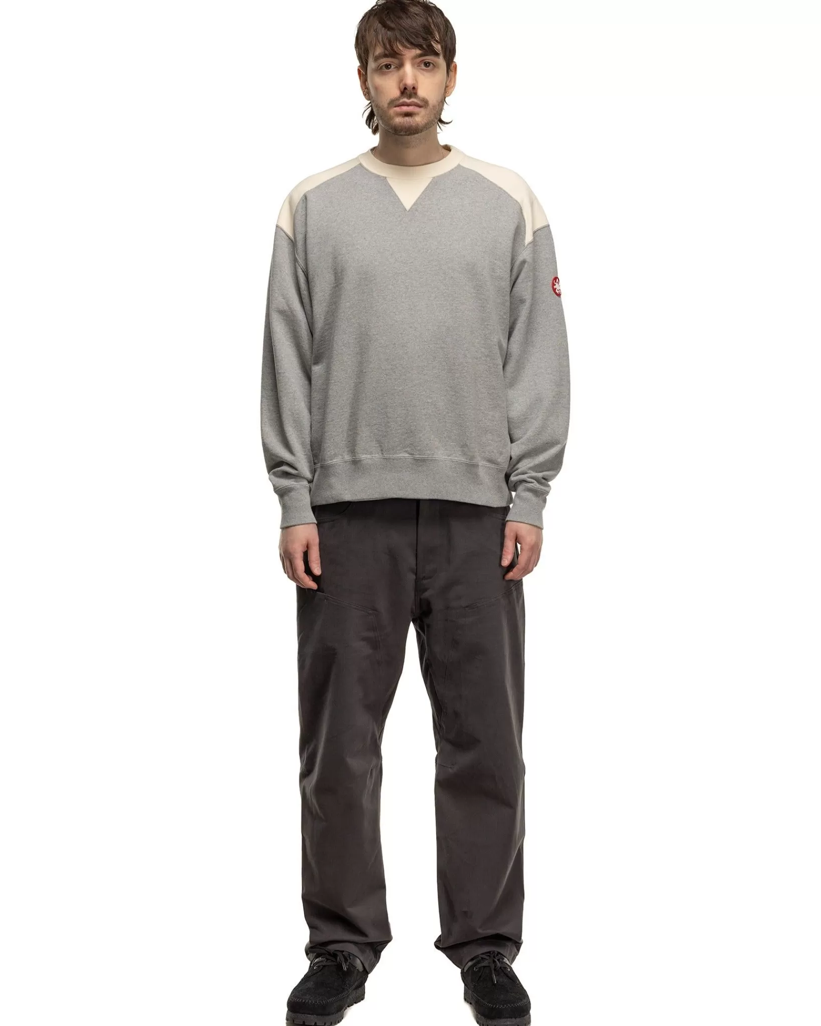 Panel Shoulder Crew Neck Grey*CAV EMPT Best