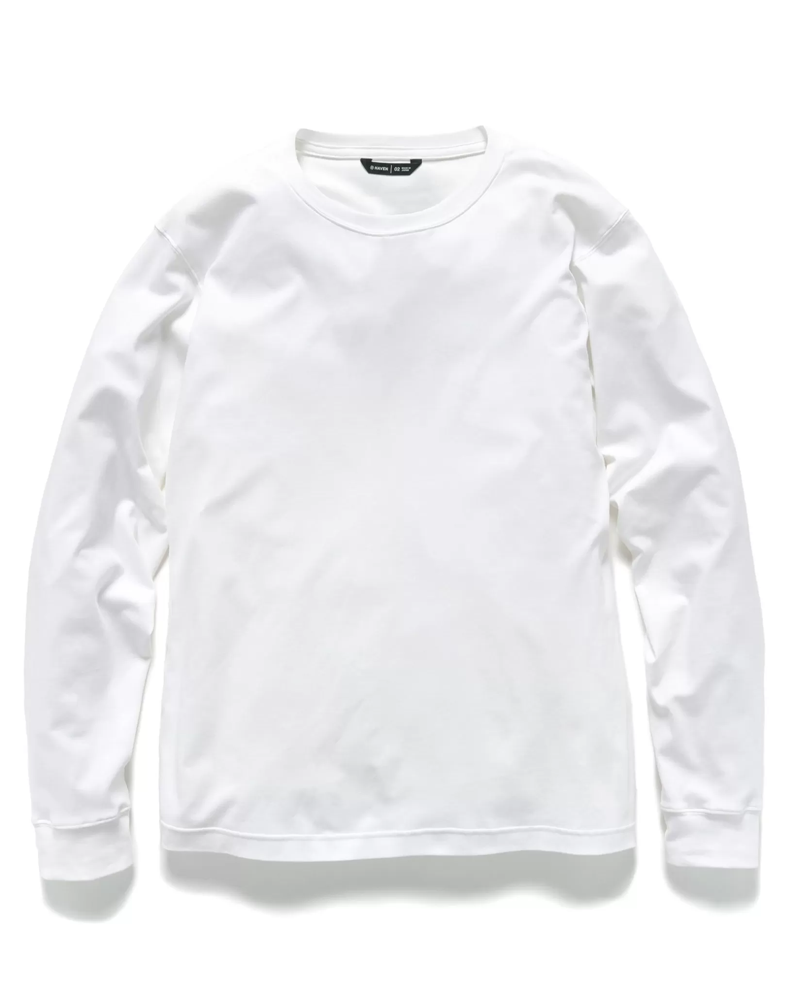 Prime Standard Fit T-Shirt L/S-Suvin Cotton Jersey White*HAVEN Flash Sale