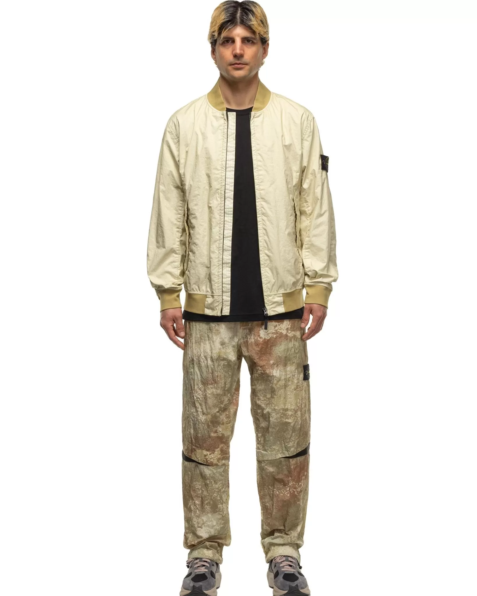 Printed Shell Pants Natural Beige*Stone Island New