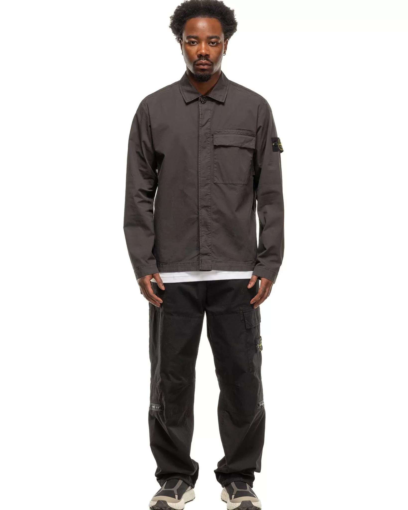 Regular Fit Overshirt Charcoal*Stone Island New