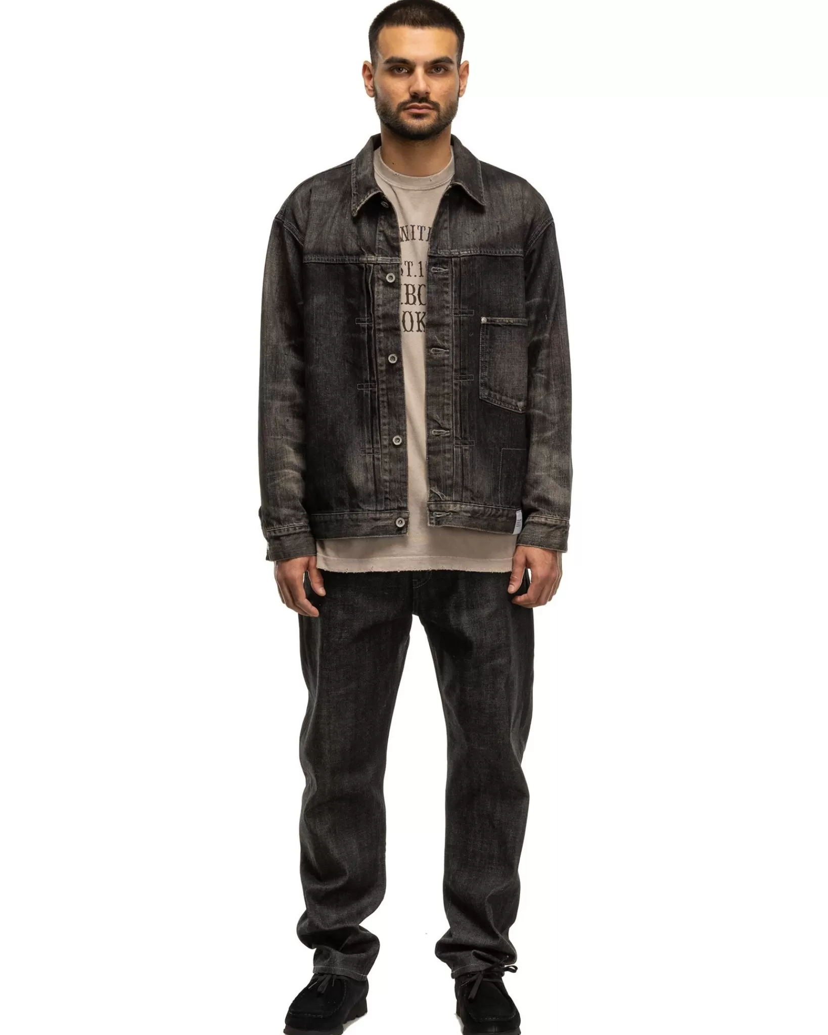 Rigid Denim Dp Mid Pants Black*Neighborhood Hot