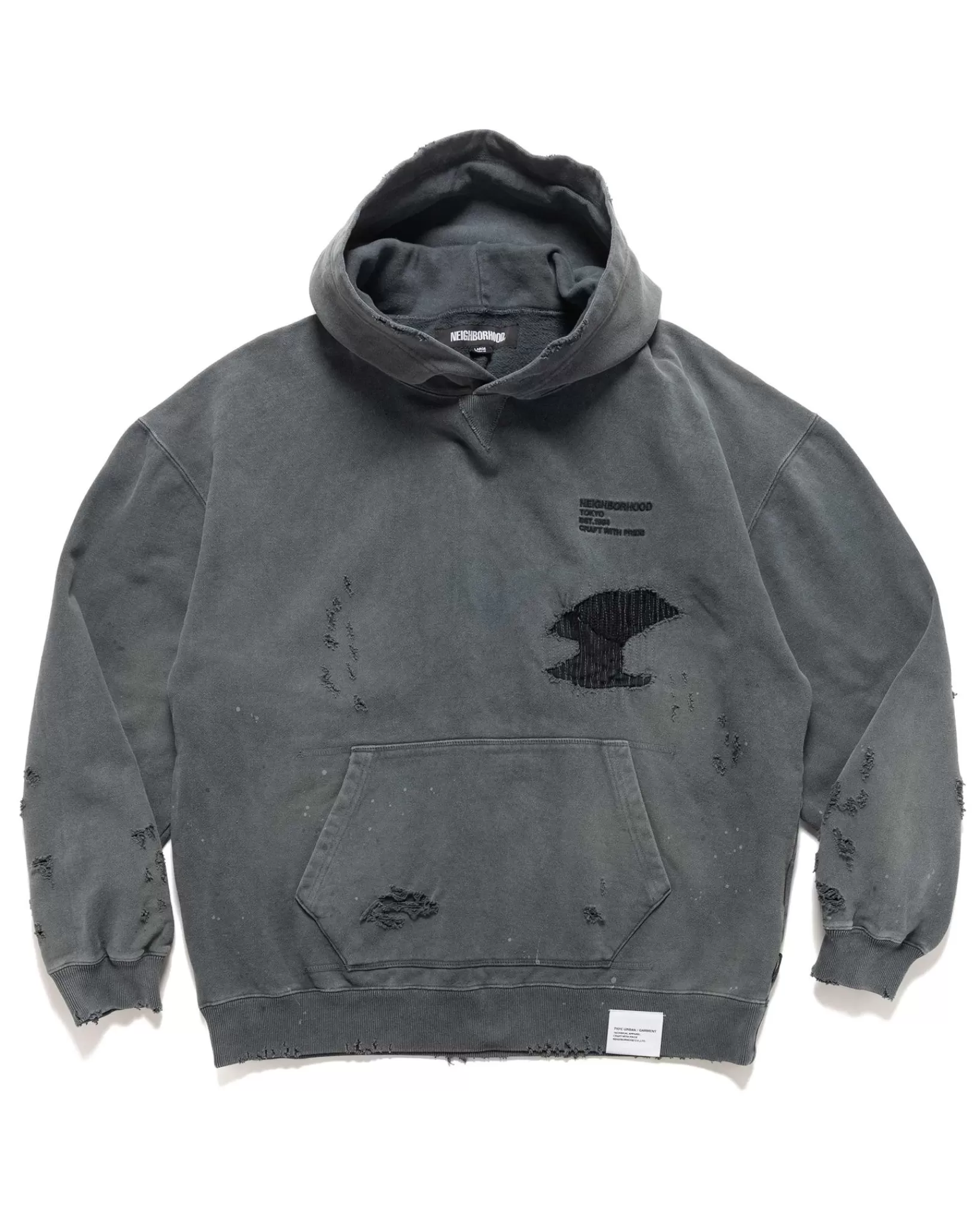 Savage Sweat Parka Ls Black*Neighborhood Best Sale