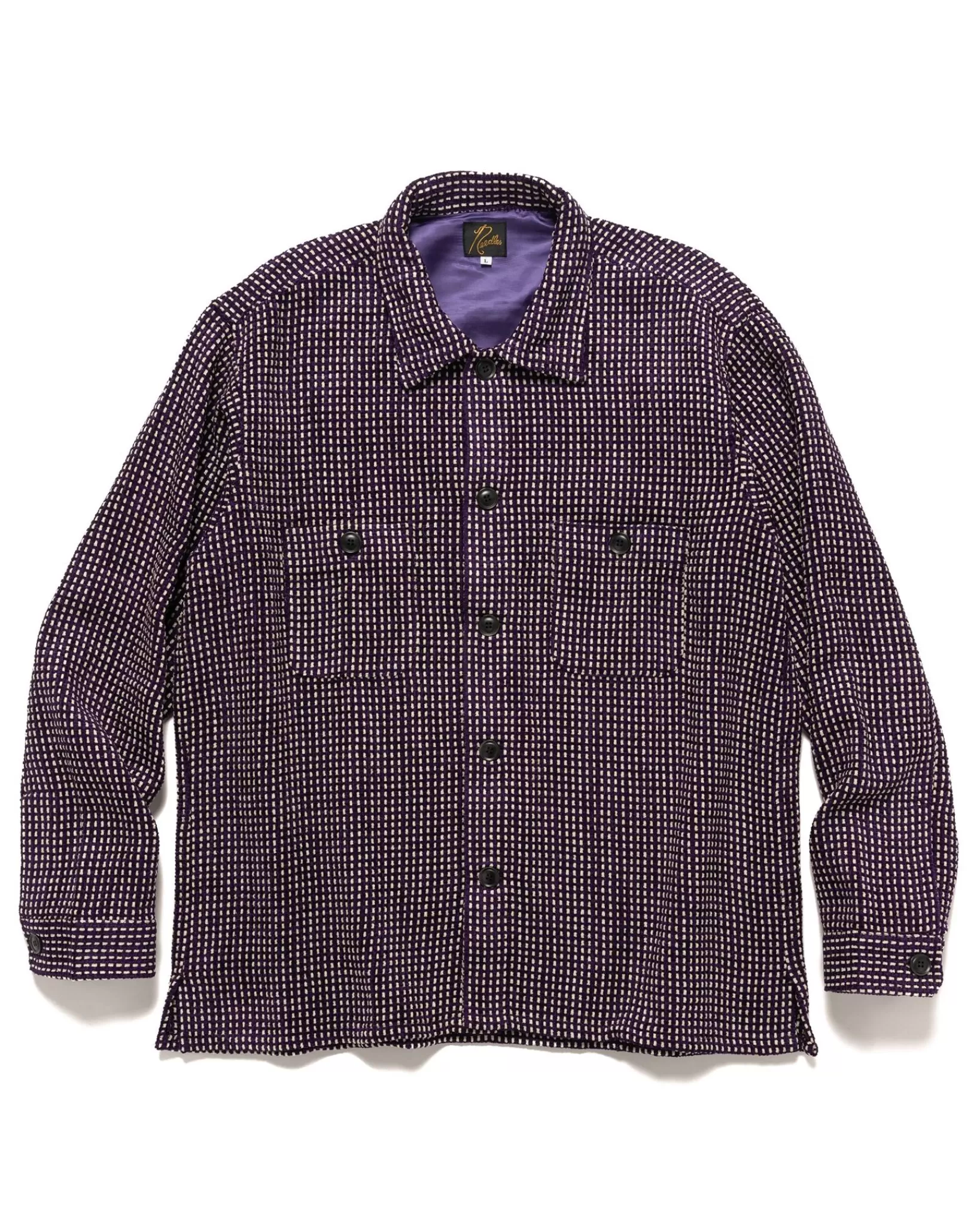 Smokey Shirt-Ac/Pe/W Mall Cloth Purple*Needles Store