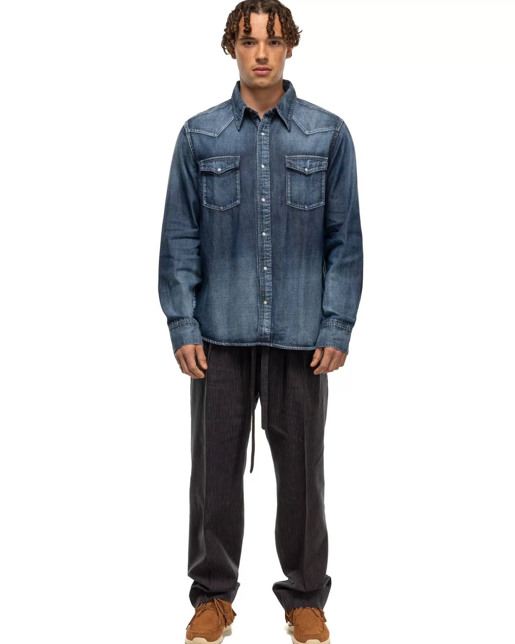 Social Sculpture Shirt Dmgd Indigo*visvim Online