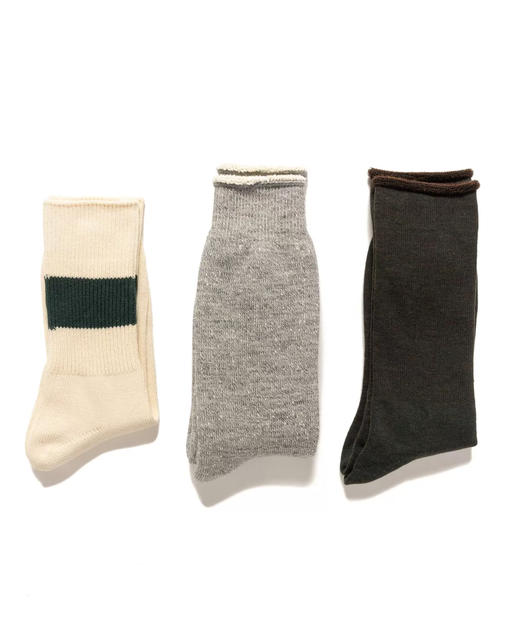 Special Trio Socks Green*ROTOTO Fashion