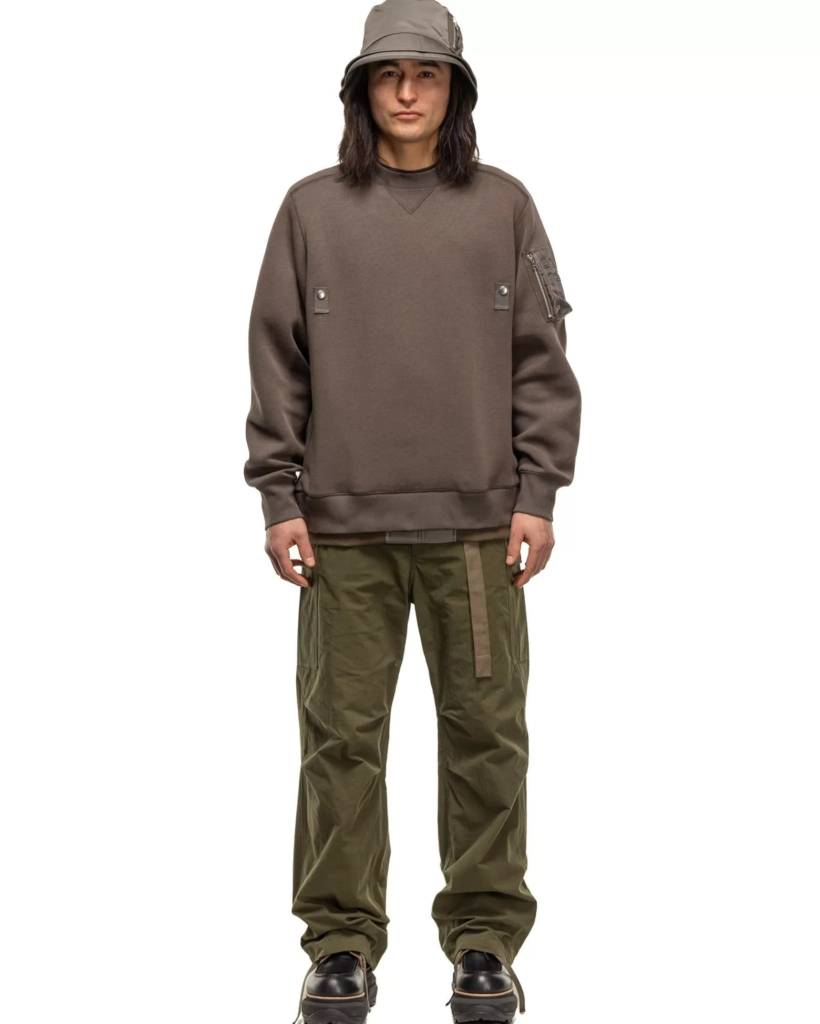 Sponge Sweat X Nylon Twill Pullover Taupe*sacai Outlet