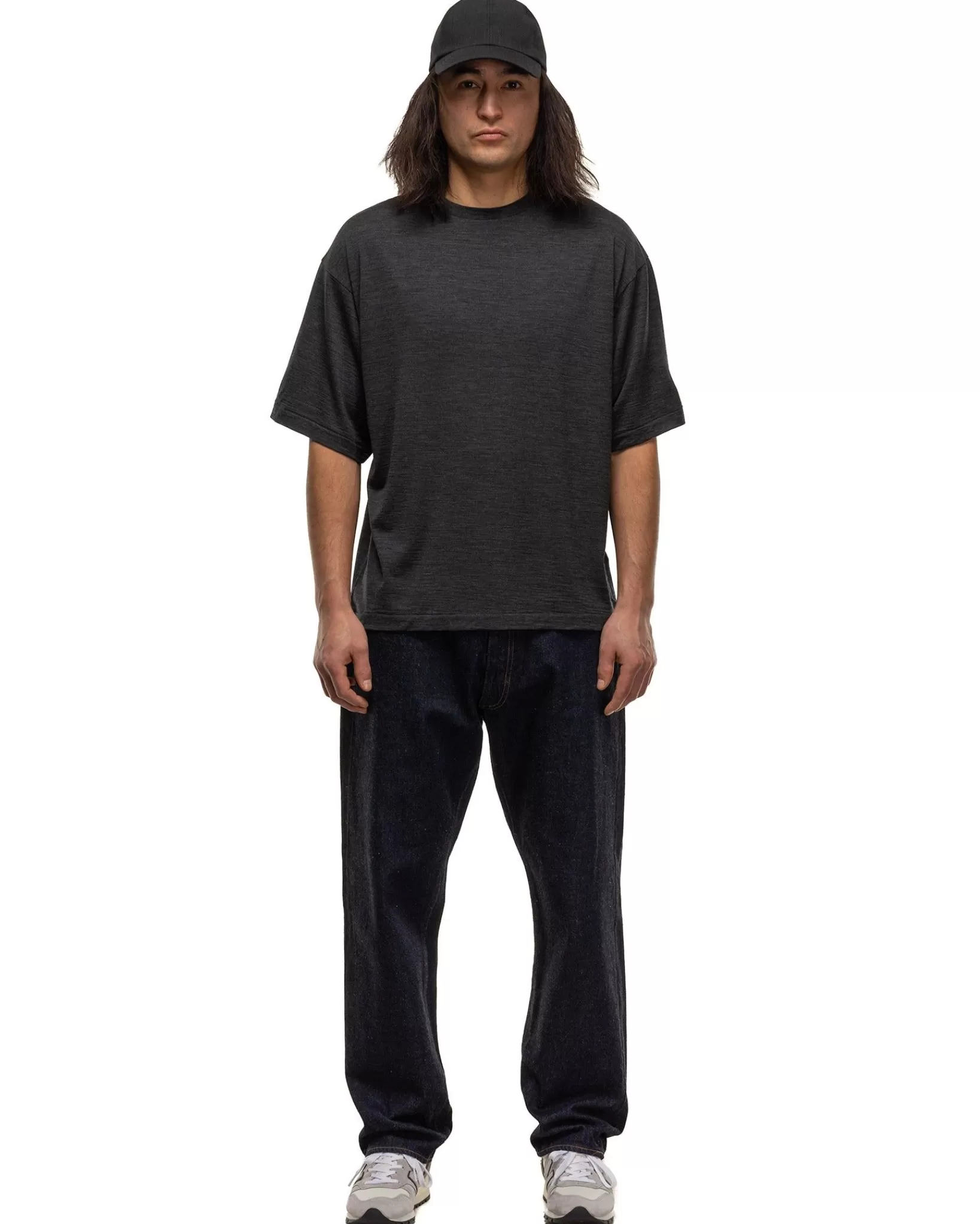 Super Soft Merino Tenjiku Halfsleeve Tee Charcoal*KAPTAIN SUNSHINE Fashion