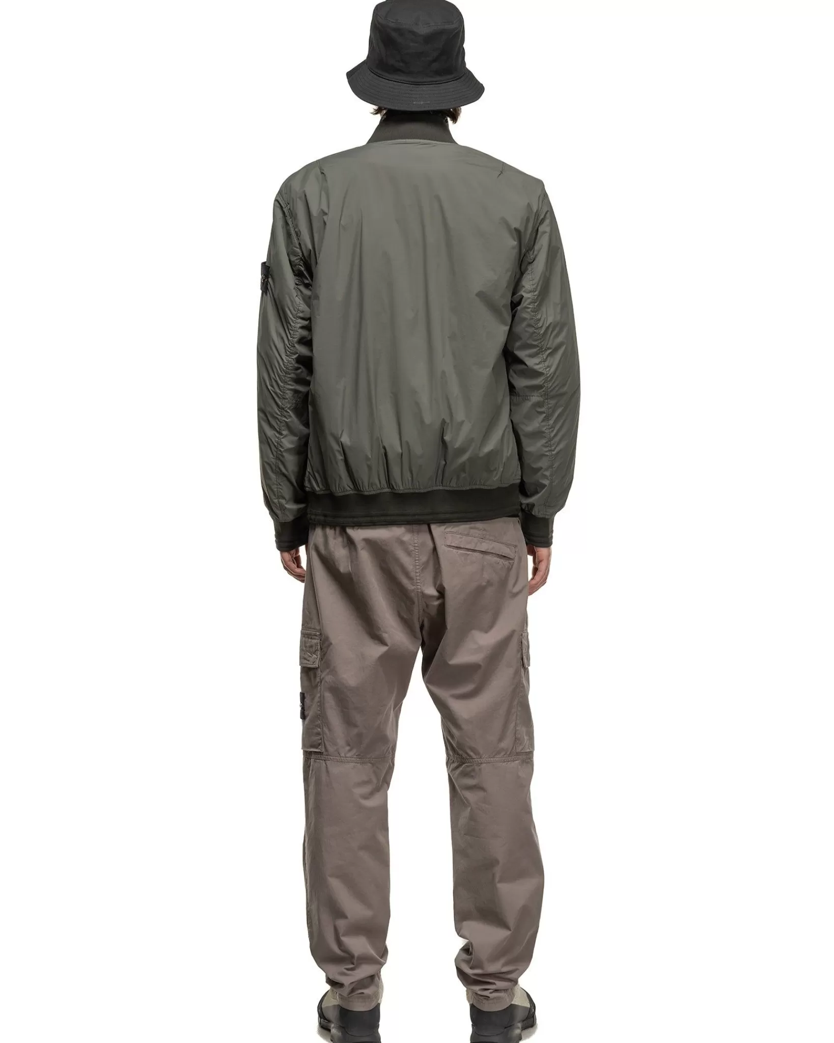 Supima® Cotton Twill Stretch-Tc Regular Fit Cargo Pants Dove Grey*Stone Island Cheap