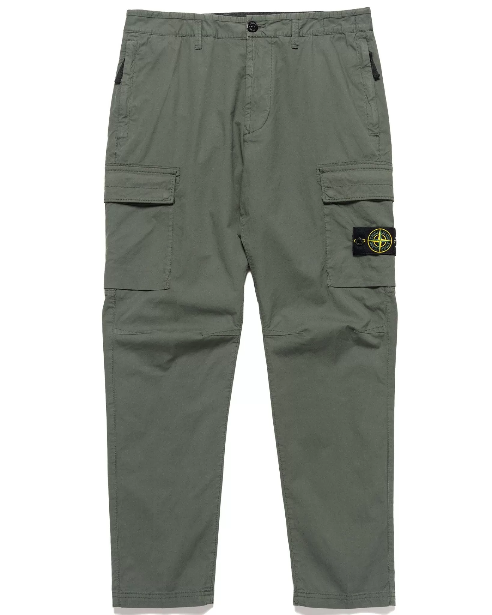 Supima® Cotton Twill Stretch-Tc Regular Fit Cargo Pants Musk*Stone Island New