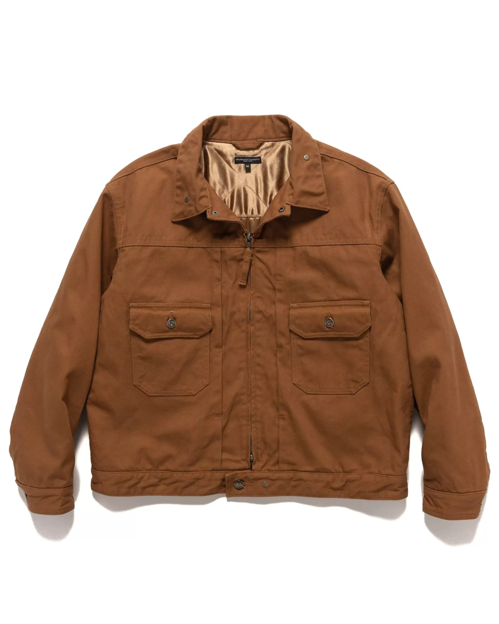 Trucker Jacket 12Oz Duck Canvas Brown*Engineered Garments Sale