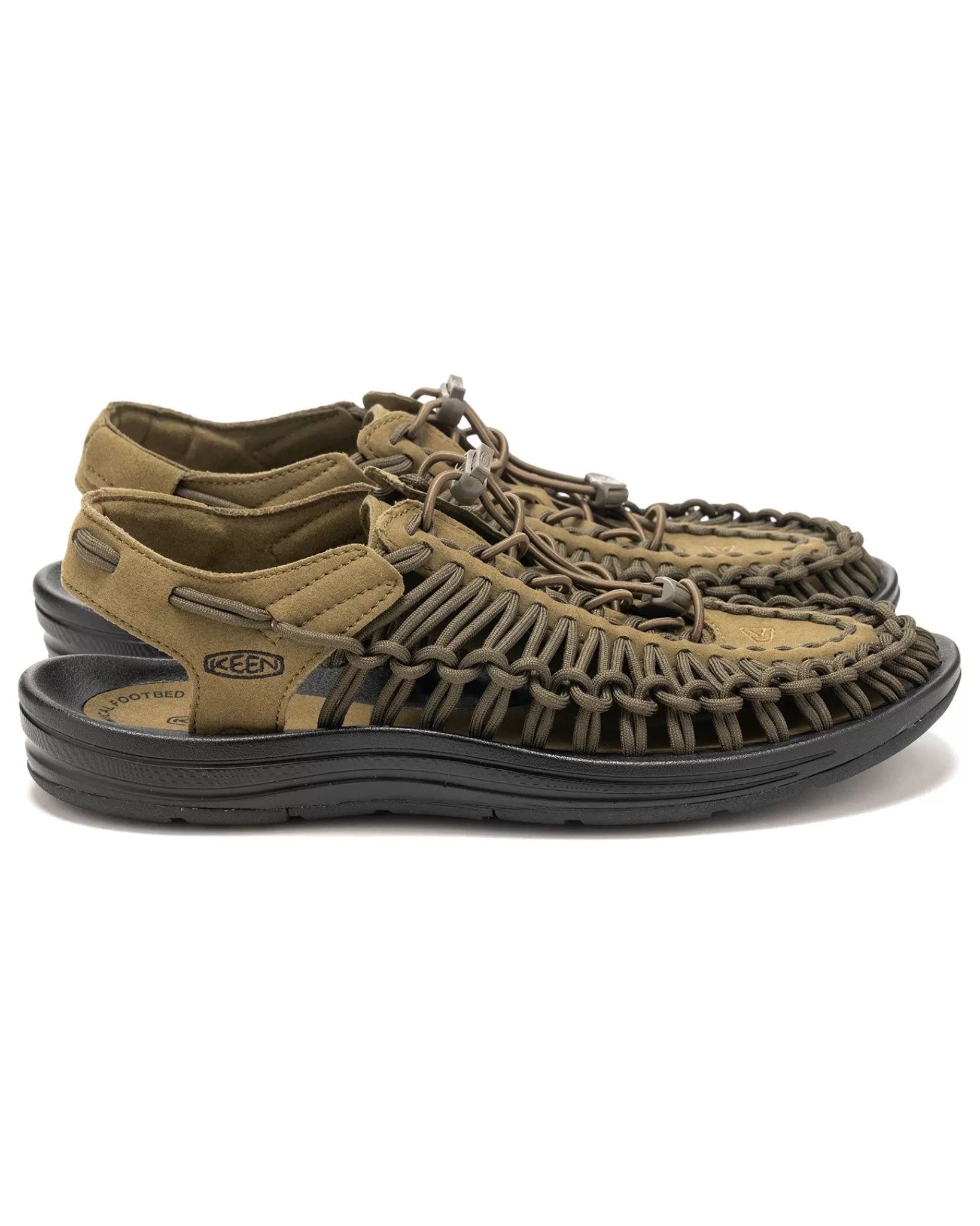 Uneek Cord Sandals Dark Olive/Black*KEEN Discount