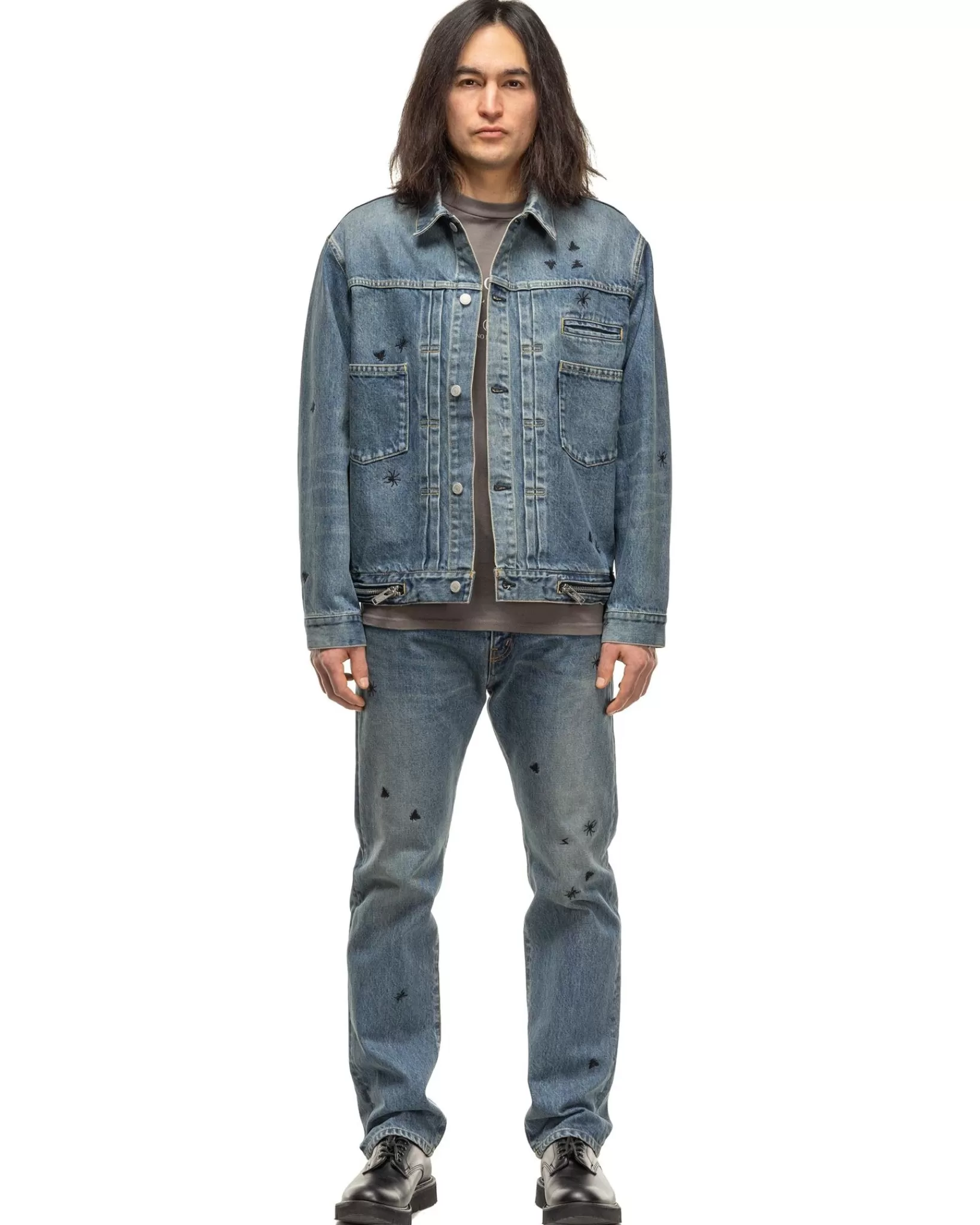 Up1D4203 Blouson Light Blue Indigo*Undercover Discount