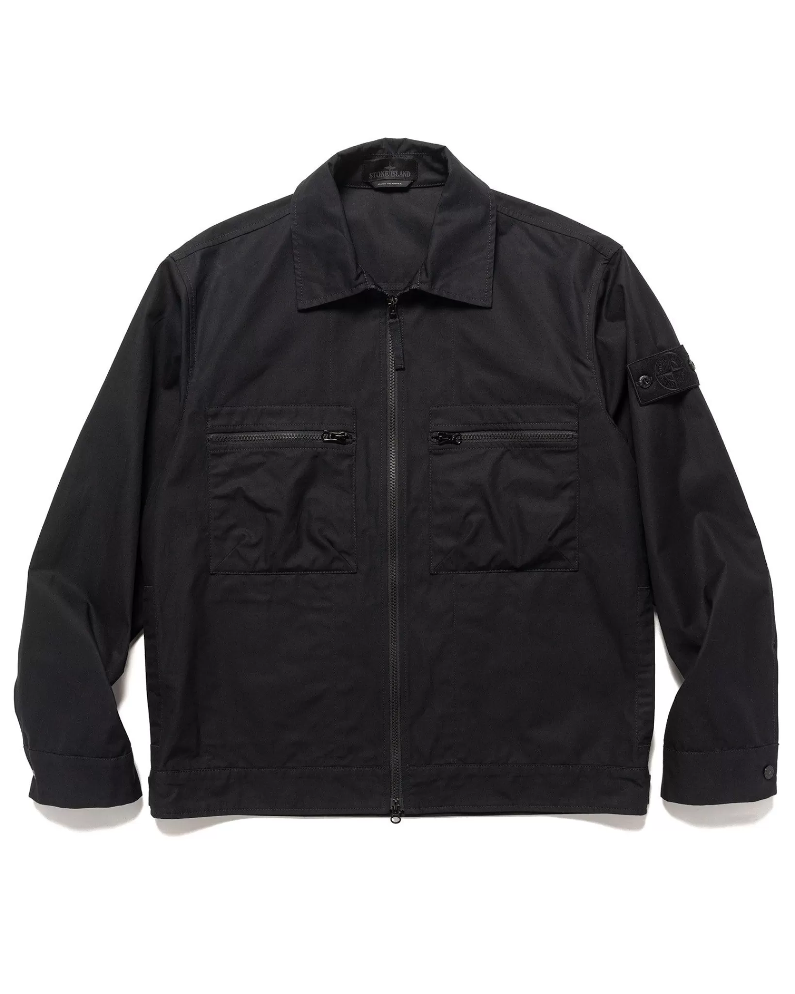 Weatherproof Cotton Canvas Ghost Piece Field Jacket Black*Stone Island Shop