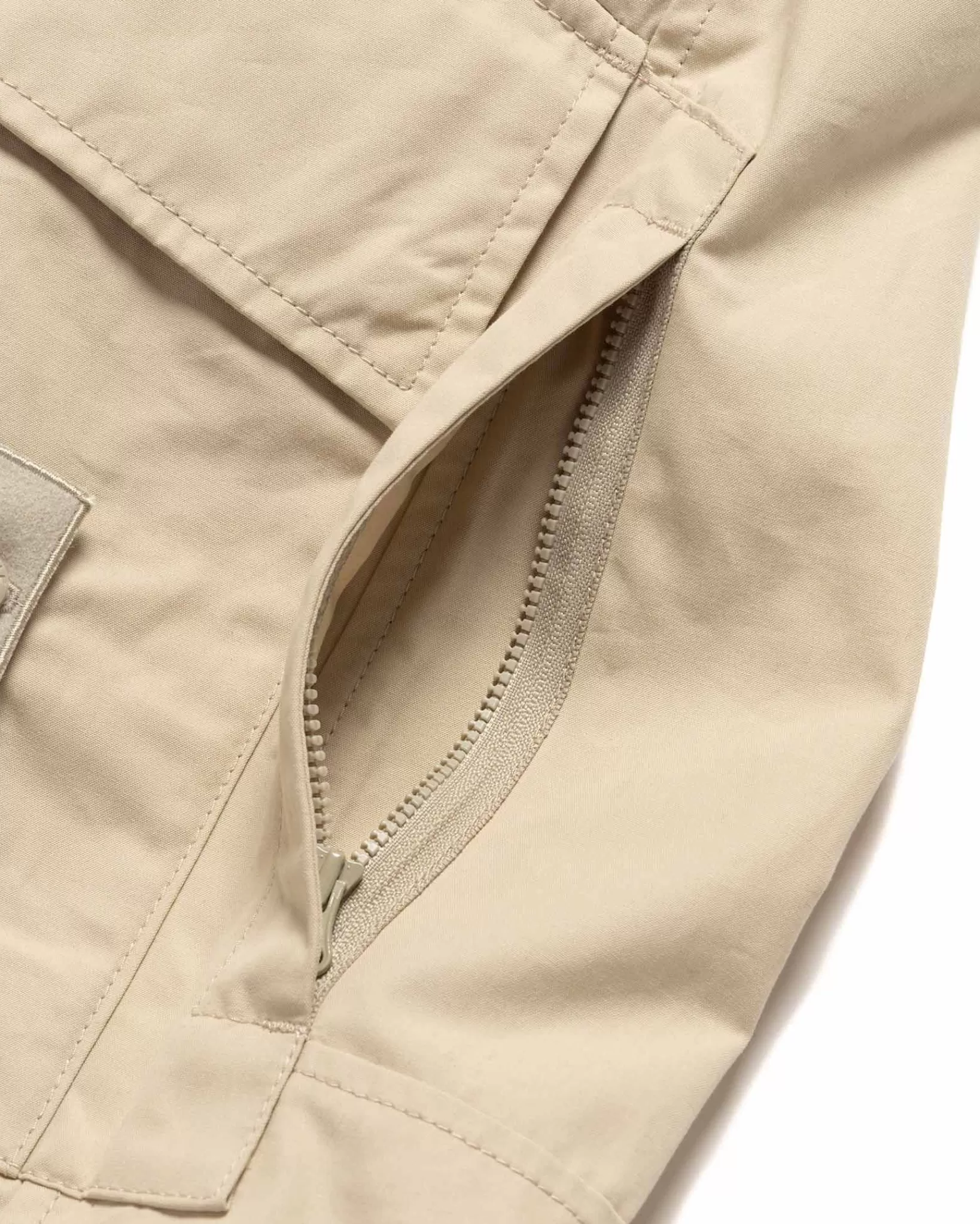 Weatherproof Cotton Canvas Ghost Piece Loose Fit Cargo Pants Beige*Stone Island Flash Sale