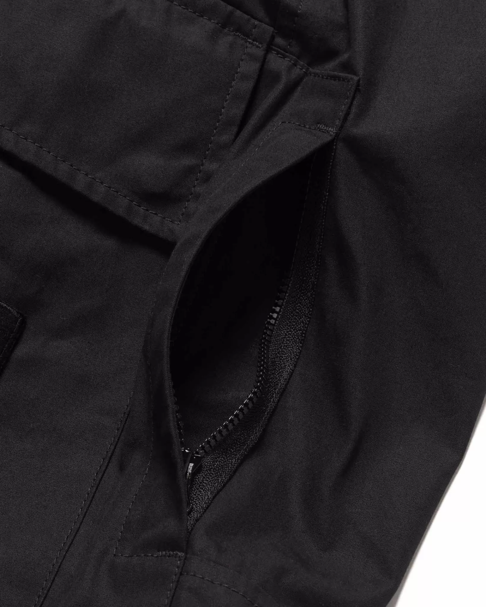Weatherproof Cotton Canvas Ghost Piece Loose Fit Cargo Pants Black*Stone Island Best
