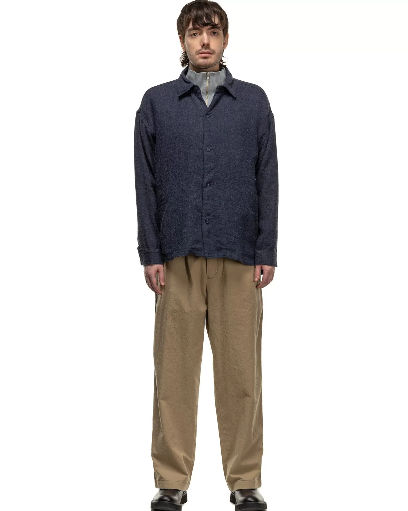 Welt Pockets Big Shirt Navy*CAV EMPT Best Sale