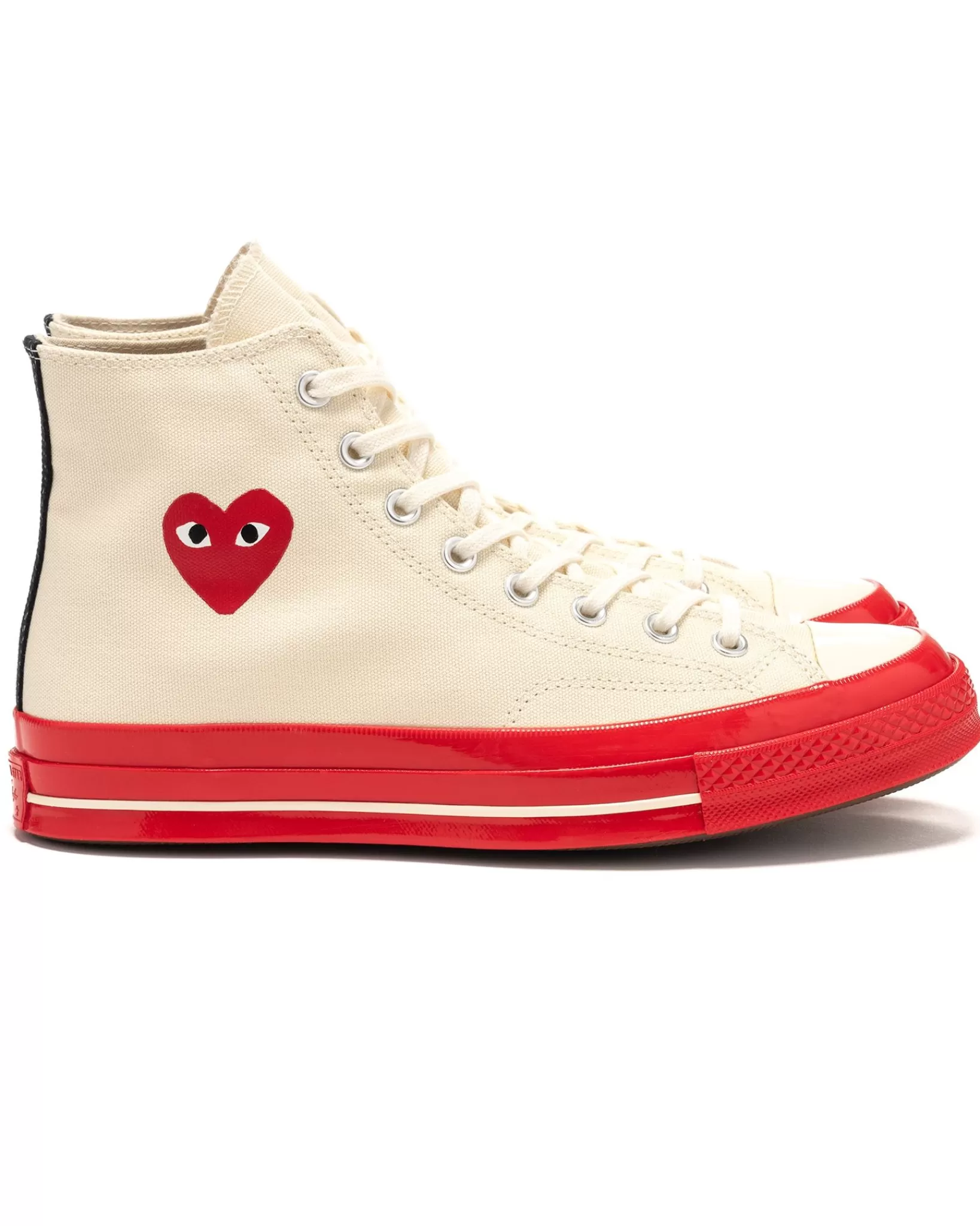 X Converse Chuck 70 Hi Red Sole Prestine*Comme Des Garcons PLAY Discount