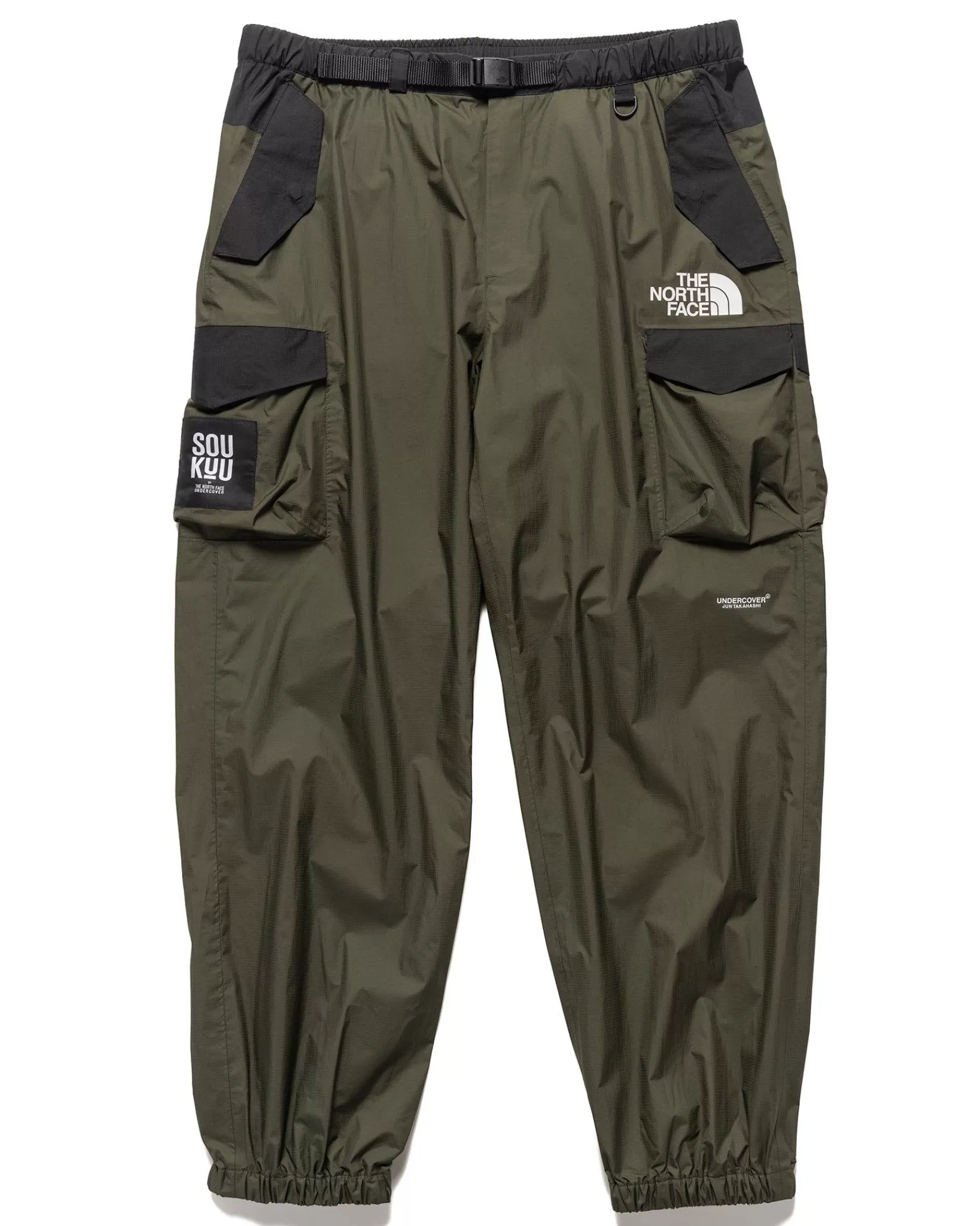 X Undercover Soukuu Hike Belted Utility Shell Pant Forest Green*The North Face Fashion