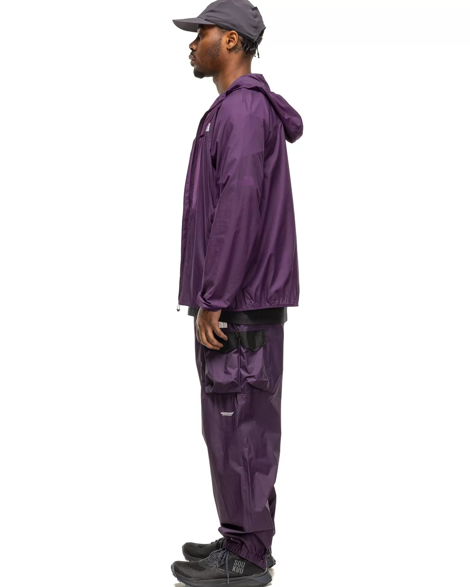 X Undercover Soukuu Hike Belted Utility Shell Pant Purple Pennant*The North Face Flash Sale