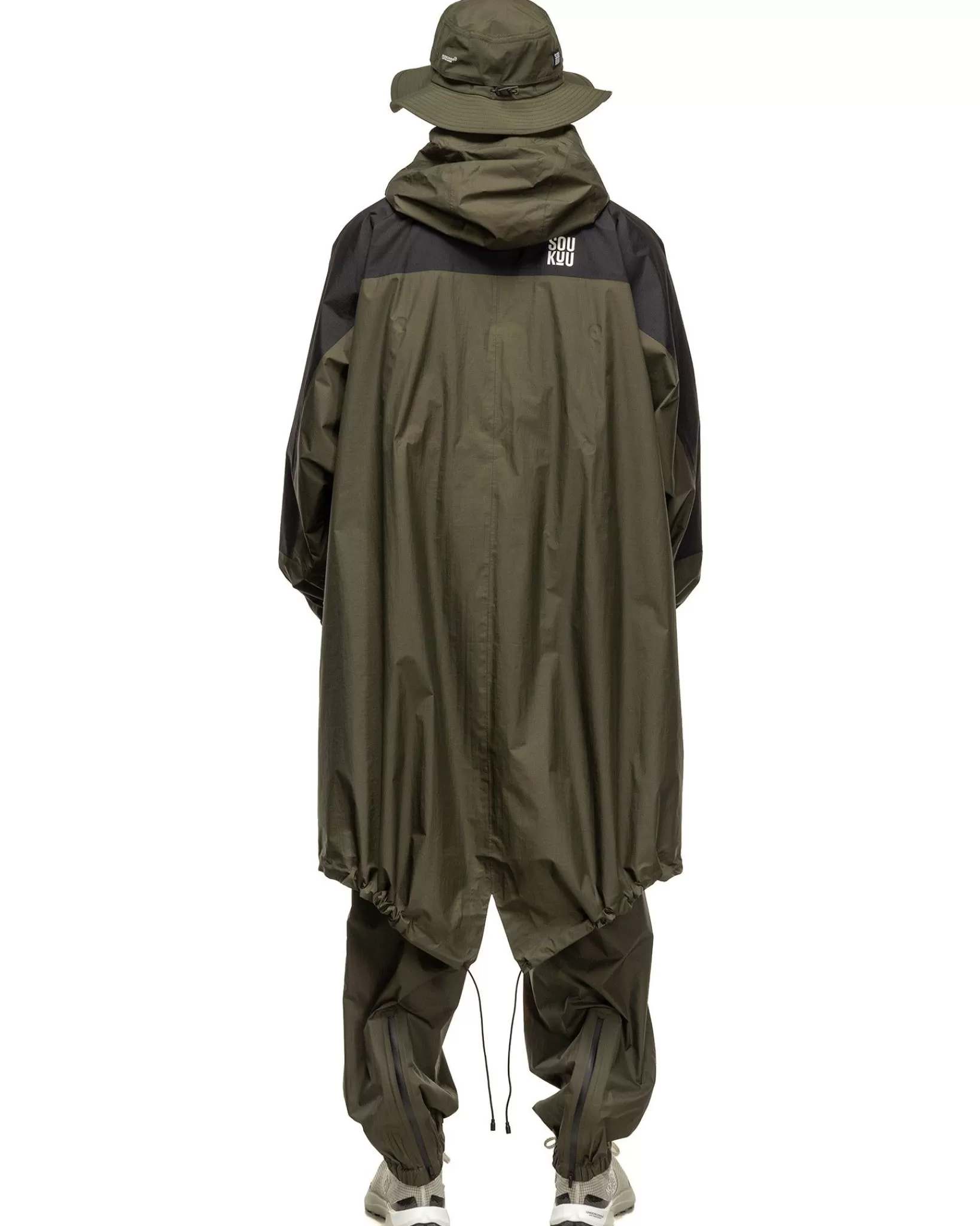 X Undercover Soukuu Hike Packable Fishtail Shell Parka Forest Night Green*The North Face Sale