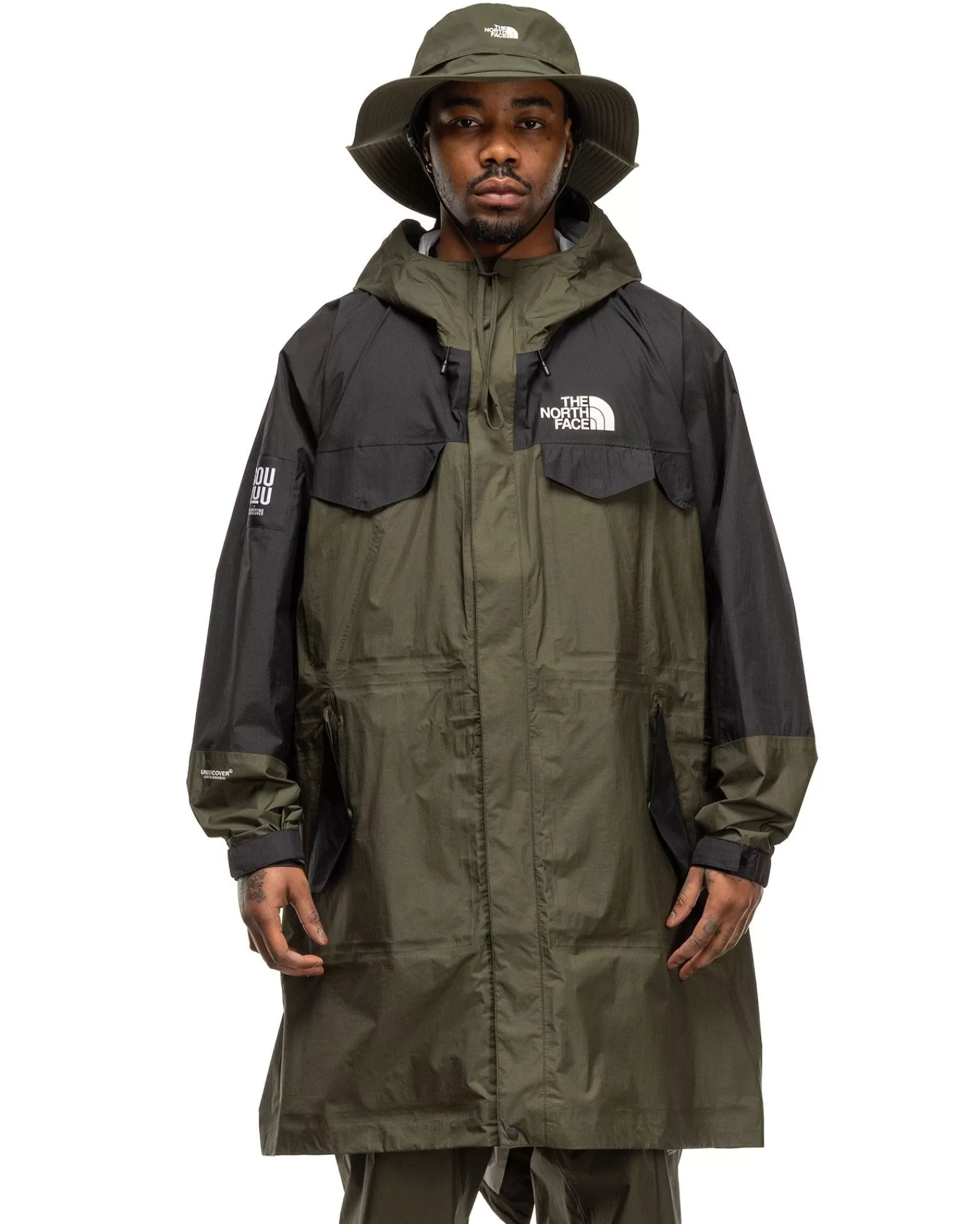 X Undercover Soukuu Hike Packable Fishtail Shell Parka Forest Night Green*The North Face Sale