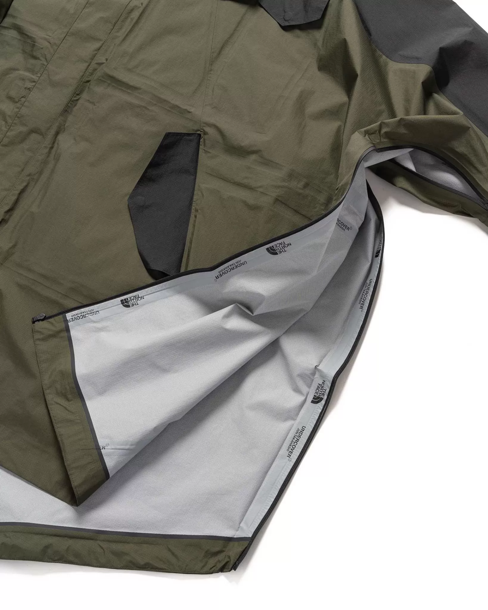 X Undercover Soukuu Hike Packable Fishtail Shell Parka Forest Night Green*The North Face Sale