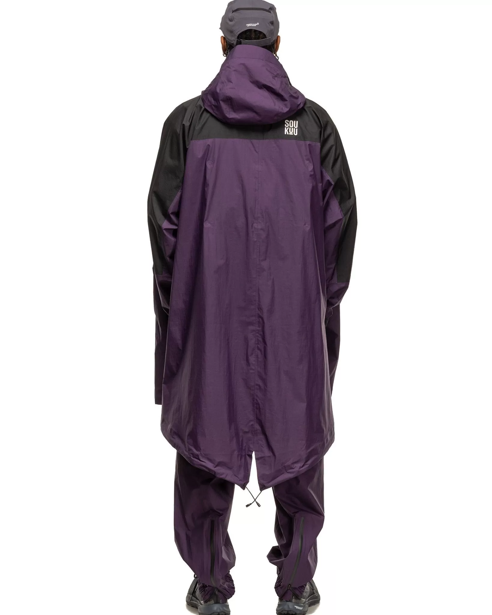 X Undercover Soukuu Hike Packable Fishtail Shell Parka Purple Pennant*The North Face Clearance