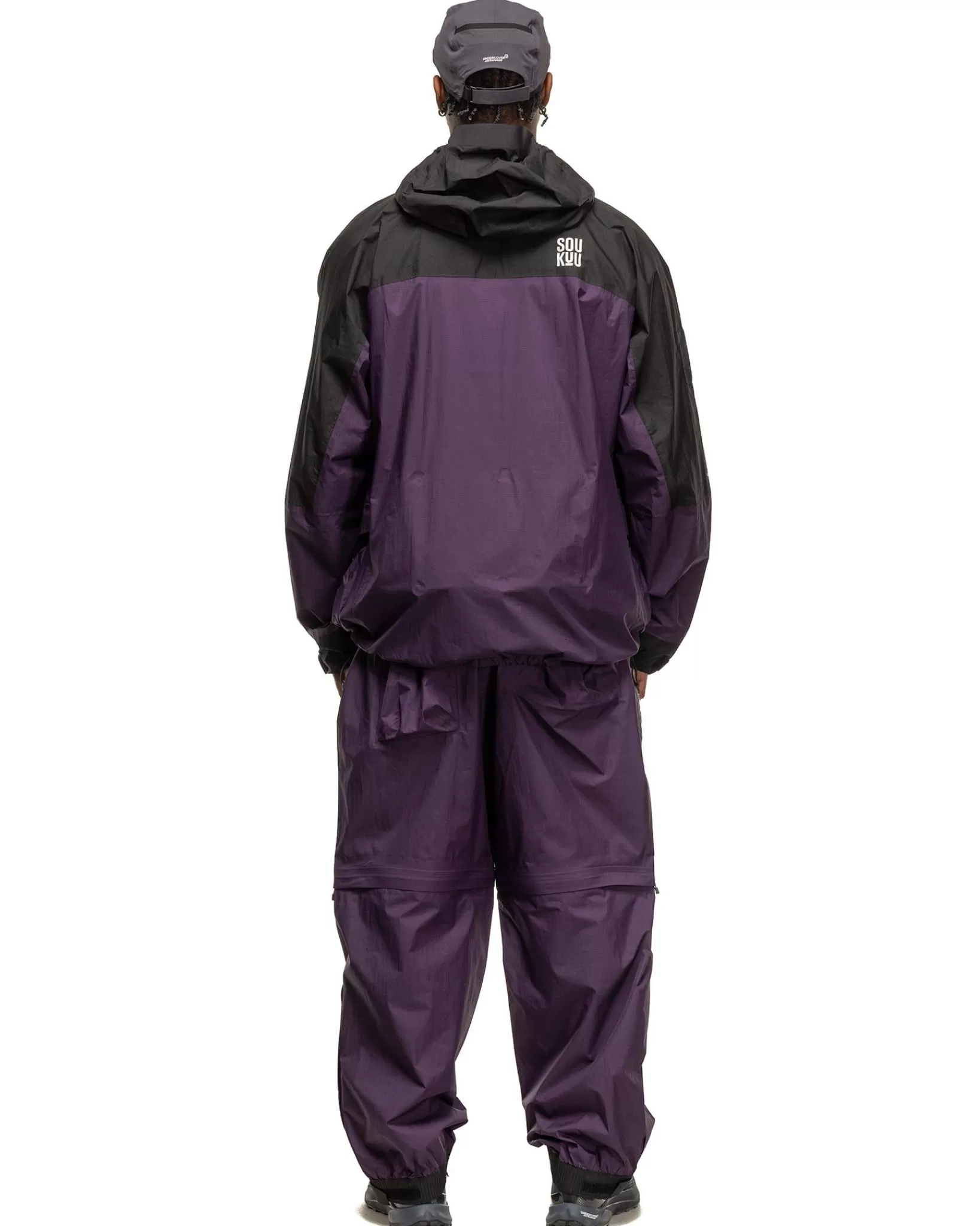 X Undercover Soukuu Hike Packable Mountain Light Shell Jacket Purple Pennant*The North Face Clearance