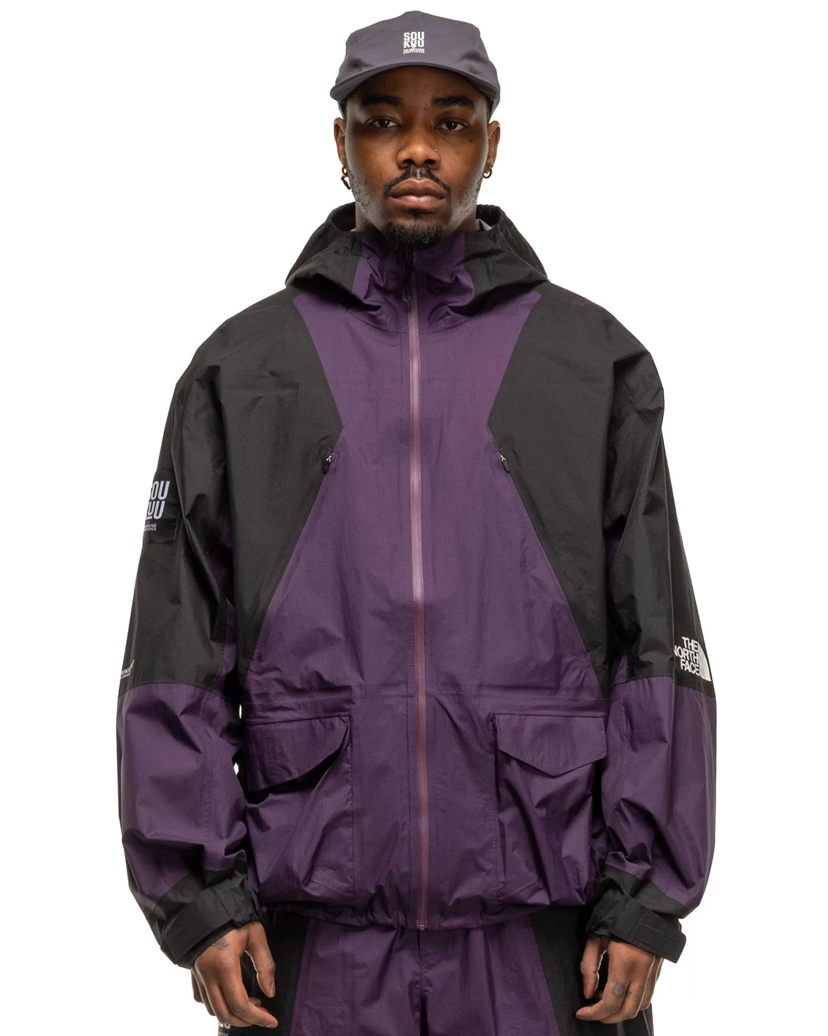 X Undercover Soukuu Hike Packable Mountain Light Shell Jacket Purple Pennant*The North Face Clearance