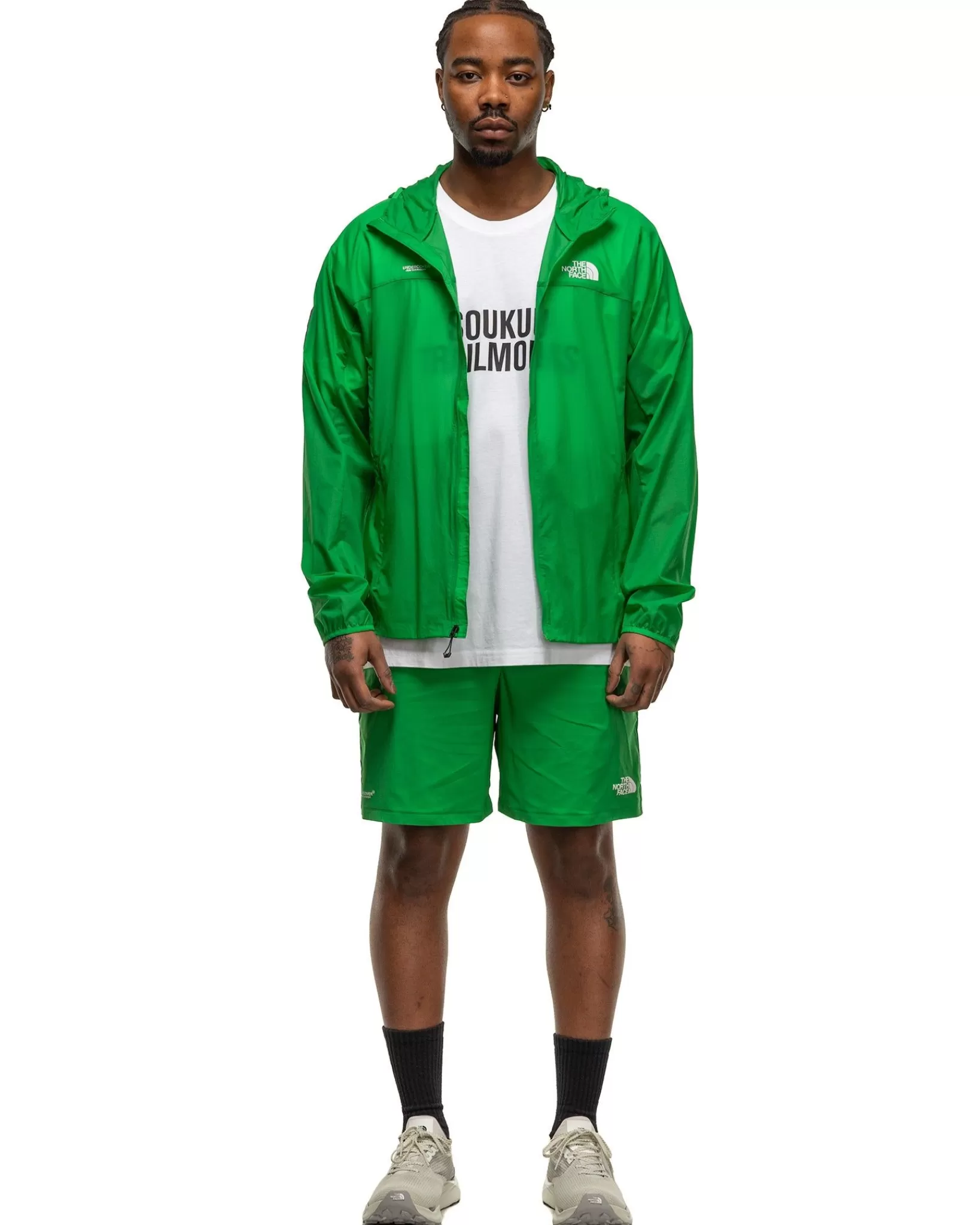 X Undercover Soukuu Trail Run Utility 2-In-1 Shorts Fern Green*The North Face Discount