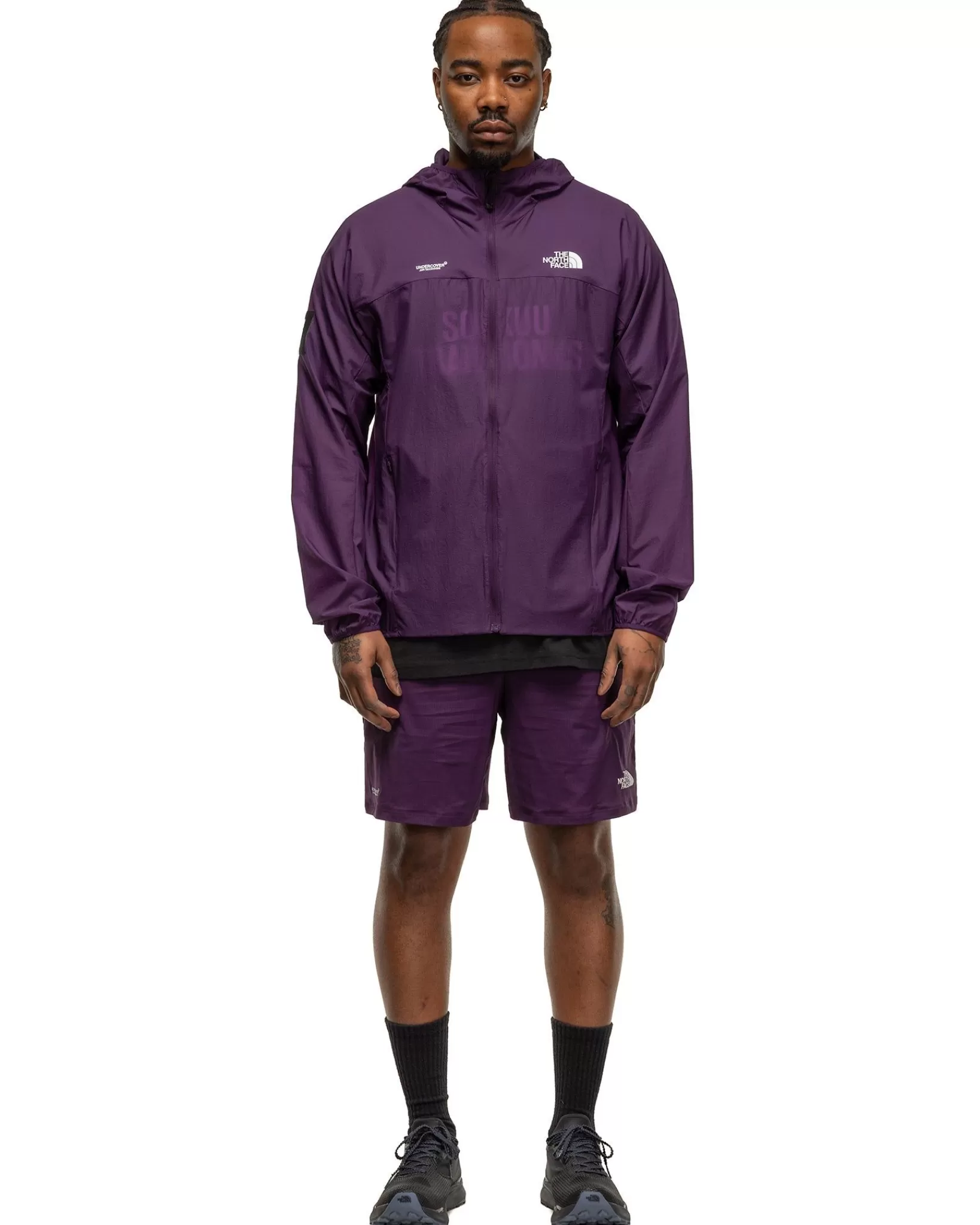 X Undercover Soukuu Trail Run Utility 2-In-1 Shorts Purple Pennant*The North Face Online